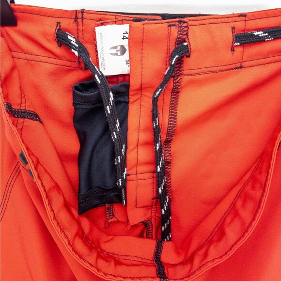 WarriorXGear Spartan Performance Cross-Training Shorts Men's 34x RED/Black Logo - Picture 10 of 11